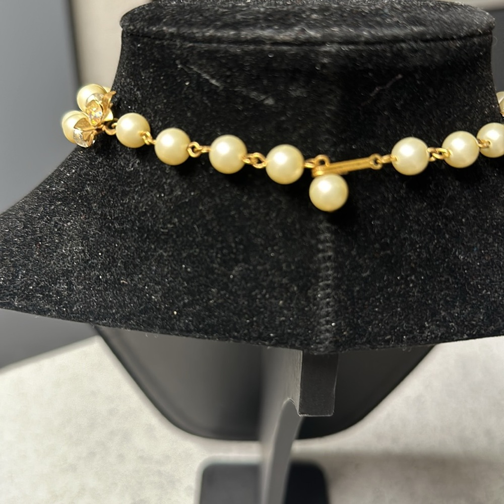 Mid-century stunning Vintage De Mario pearl and filigree necklace - Picture 4 of 8